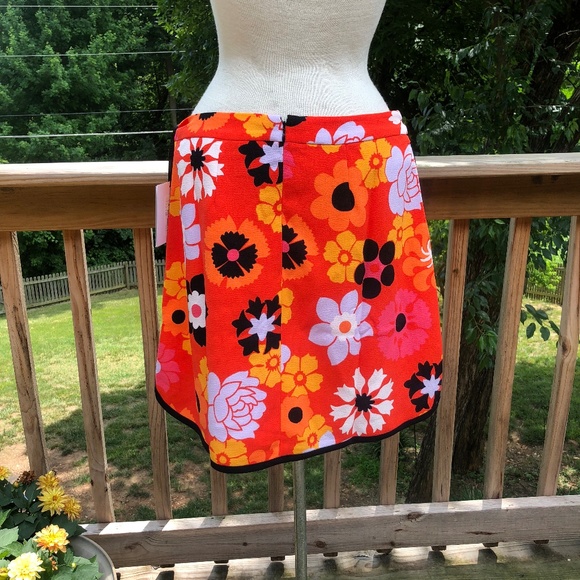 Victoria Beckham Orange Flower Skirt, NWT - Picture 2 of 5